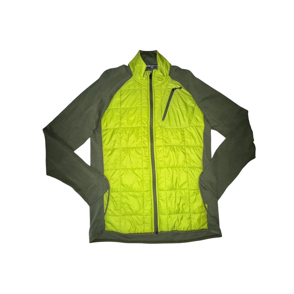 Smartwool PhD Mens Large SmartLoft Divide Jacket Green Merino Wool Hybrid‎ Zip